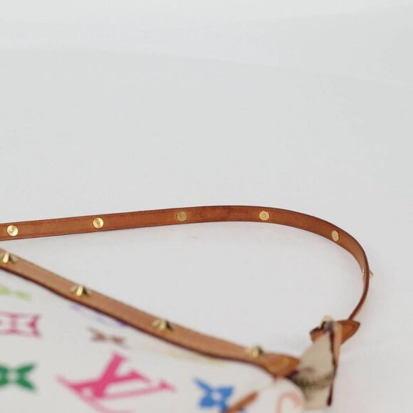 LOUIS VUITTON Multicolor Pochette Accessoires Pouch White M92649 LV Auth 131817V - Picture 9 of 16